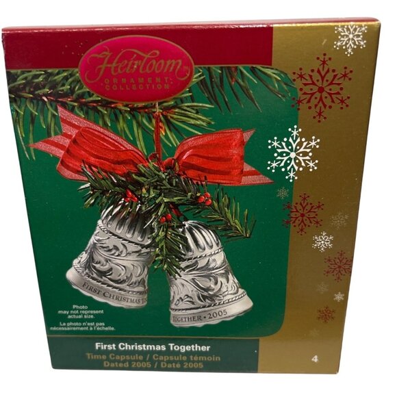 First Christmas Together Ornament American Greetings Bells Time Capsule 2005 NWB - Picture 1 of 6